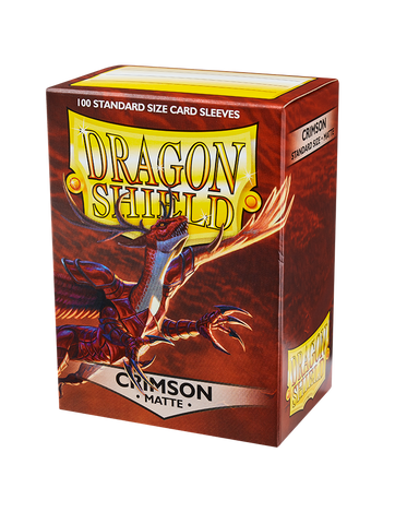 Dragon Shield - Matte Sleeve Crimson