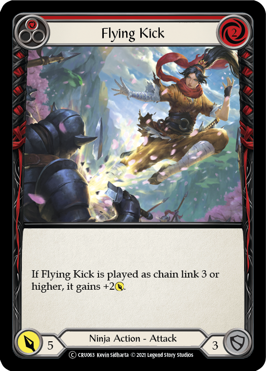 Flying Kick (Red) [CRU069] Unlimited Normal