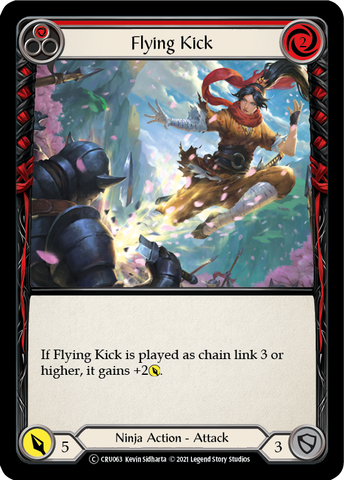 Flying Kick (Red) [CRU069] Unlimited Normal