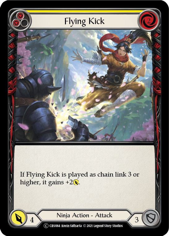 Flying Kick (Yellow) [CRU070] Unlimited Normal