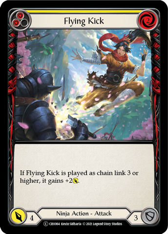 Flying Kick (Yellow) [CRU070] Unlimited Normal