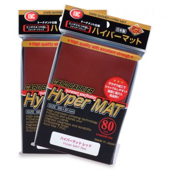 KMC - Sleeve Hyper Matte Red (80pcs)