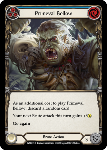 Primeval Bellow (Blue) [WTR037-C] Alpha Print Normal