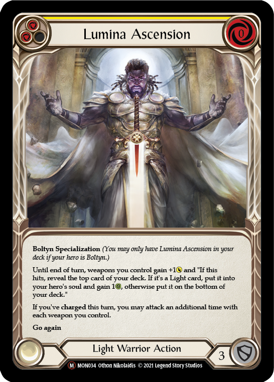 Lumina Ascension (Rainbow Foil) [U-MON034-RF] Unlimited Edition Rainbow Foil