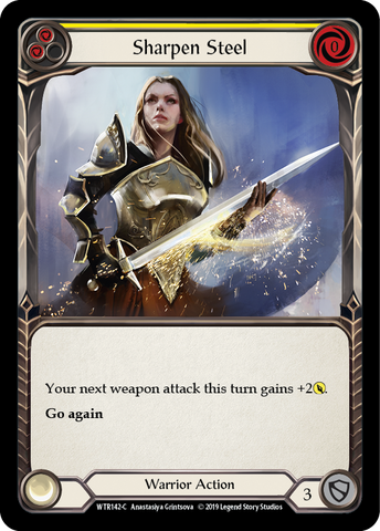 Sharpen Steel (Yellow) [WTR142-C] Alpha Print Rainbow Foil