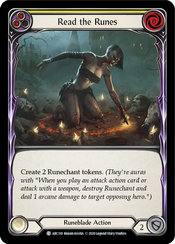 Read the Runes (Yellow) [ARC110] Unlimited Edition Rainbow Foil