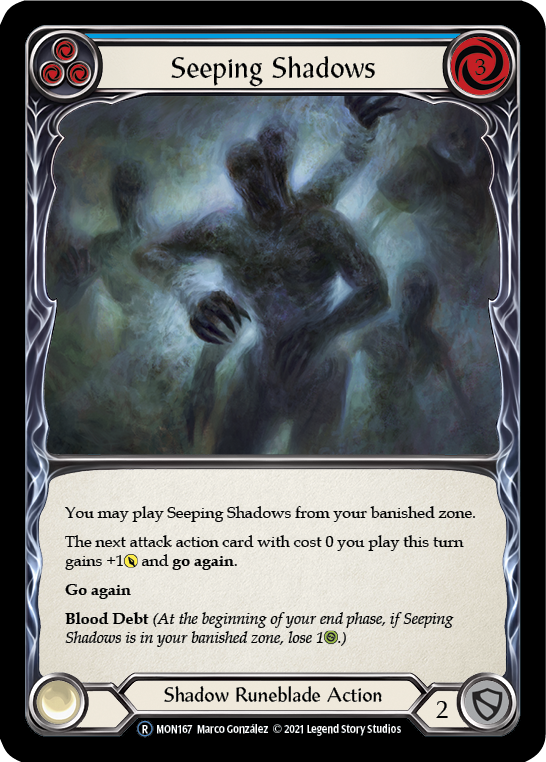Seeping Shadows (Blue) [U-MON167] Unlimited Edition Normal