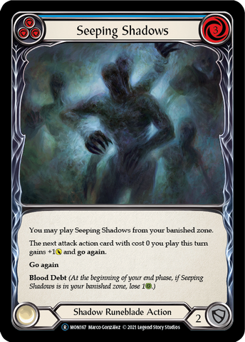 Seeping Shadows (Blue) [U-MON167] Unlimited Edition Normal