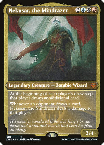 Nekusar, the Mindrazer (Foil Etched) [Commander Legends]