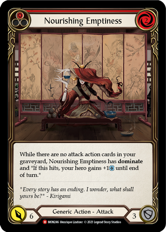 Nourishing Emptiness (Rainbow Foil) [MON246-RF] 1st Edition Rainbow Foil