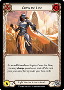 Cross the Line (Blue) (Rainbow Foil) [U-MON047-RF] Unlimited Edition Rainbow Foil
