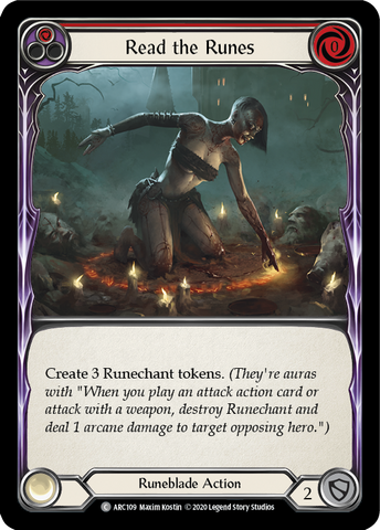 Read the Runes (Red) [ARC109] Unlimited Edition Rainbow Foil