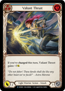Valiant Thrust (Blue) (Rainbow Foil) [U-MON041-RF] Unlimited Edition Rainbow Foil