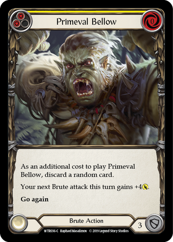 Primeval Bellow (Yellow) [WTR036-C] Alpha Print Normal