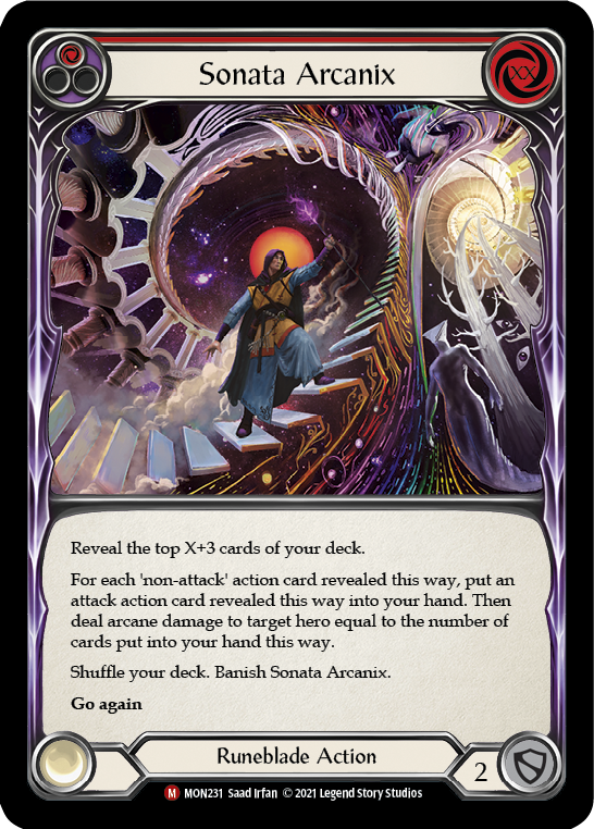 Sonata Arcanix (Rainbow Foil) [MON231-RF] 1st Edition Rainbow Foil