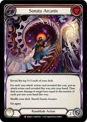 Sonata Arcanix (Rainbow Foil) [MON231-RF] 1st Edition Rainbow Foil
