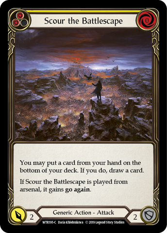 Scour the Battlescape (Yellow) [WTR195-C] Alpha Print Normal