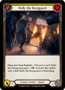 Rally the Rearguard (Yellow) (Rainbow Foil) [U-MON282-RF] Unlimited Edition Rainbow Foil