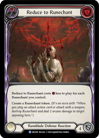 Reduce to Runechant (Red) [ARC088] Unlimited Edition Normal
