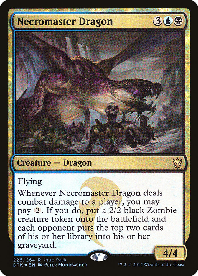 Necromaster Dragon [Dragons of Tarkir Promos]
