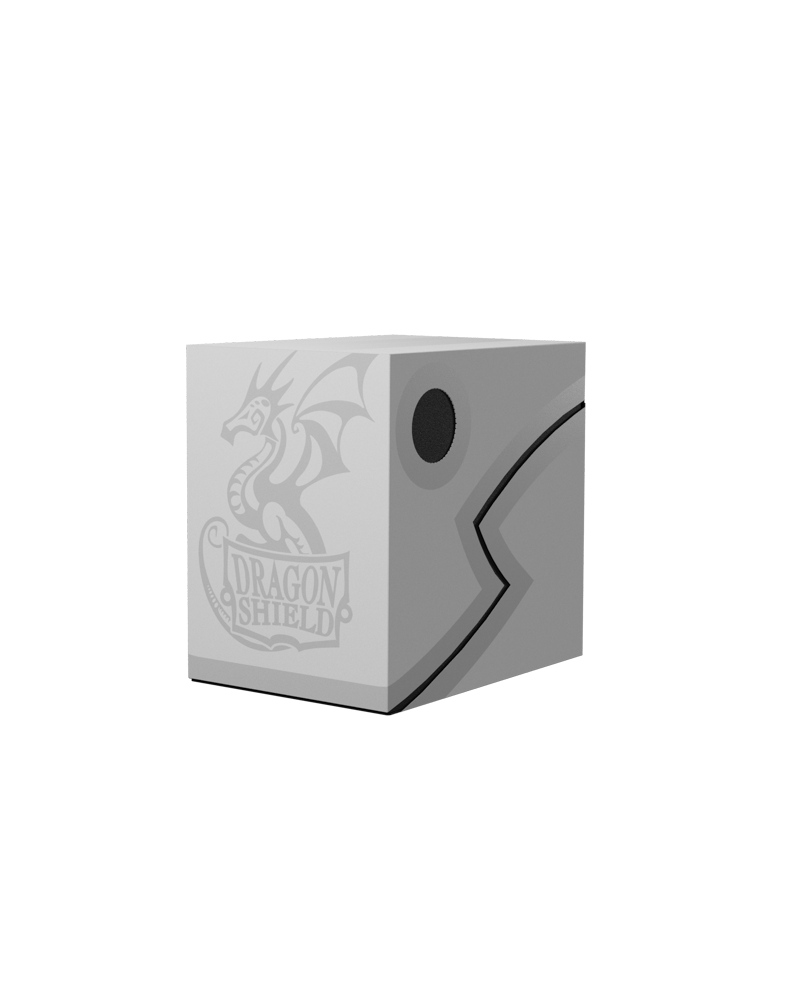 Dragon Shield - Double Shell Deck Box Ashen White/Black