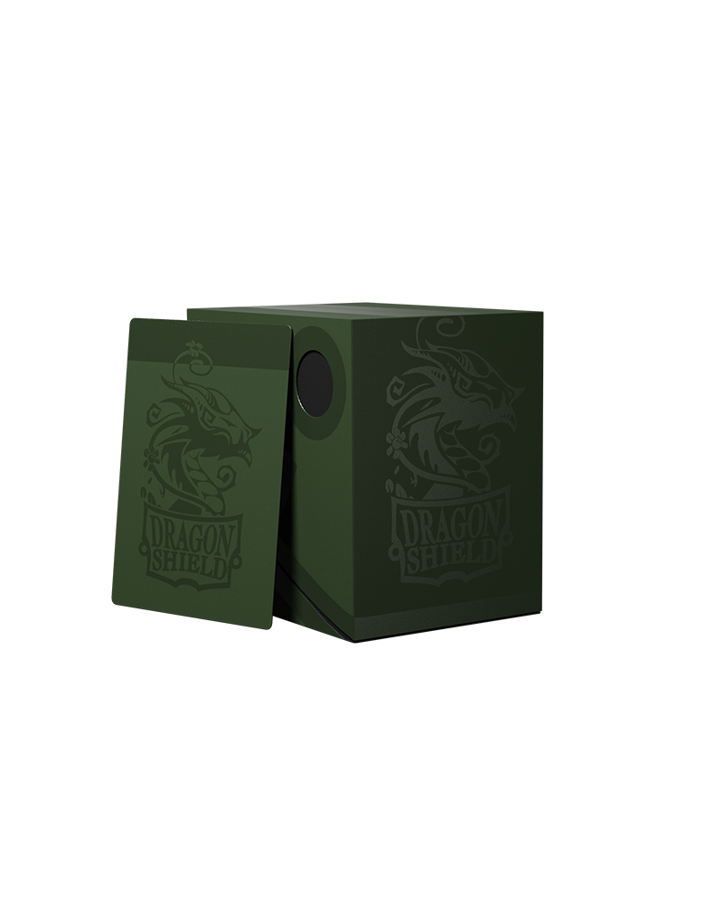 Dragon Shield - Double Shell Deck Box Forest Green/Black