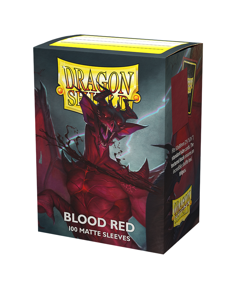 Dragon Shield - Matte Sleeve Blood Red