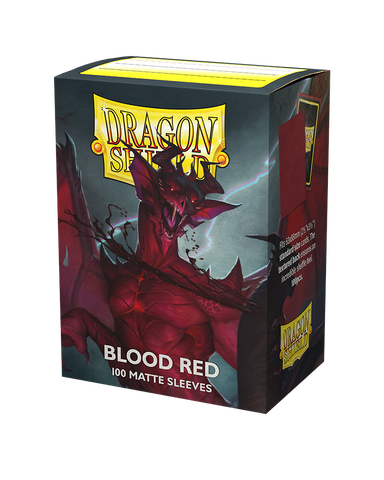 Dragon Shield - Matte Sleeve Blood Red