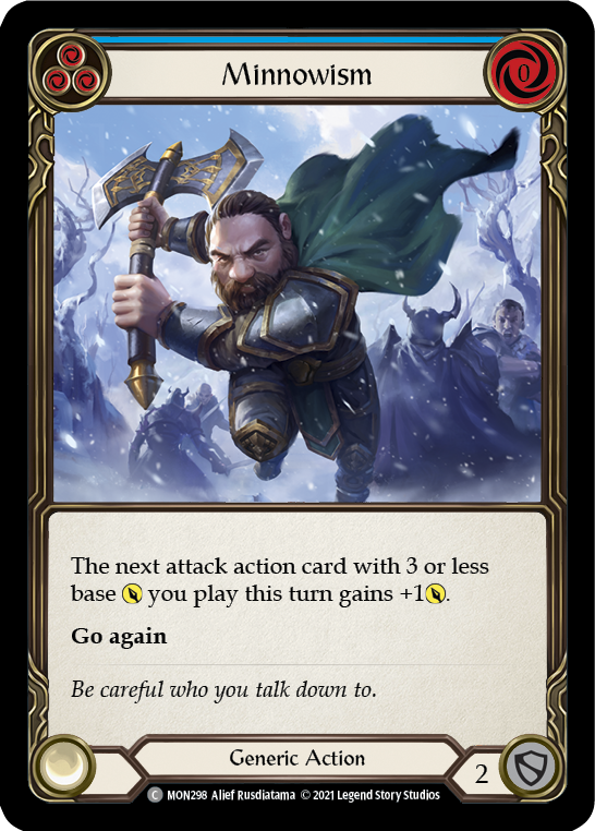 Minnowism (Blue) (Rainbow Foil) [MON298-RF] 1st Edition Rainbow Foil