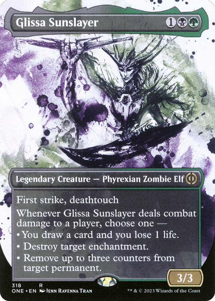 Glissa Sunslayer (Borderless Ichor) [Phyrexia: All Will Be One]