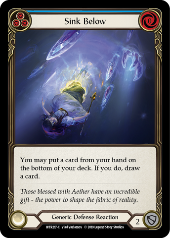 Sink Below (Blue) [WTR217-C] Alpha Print Rainbow Foil