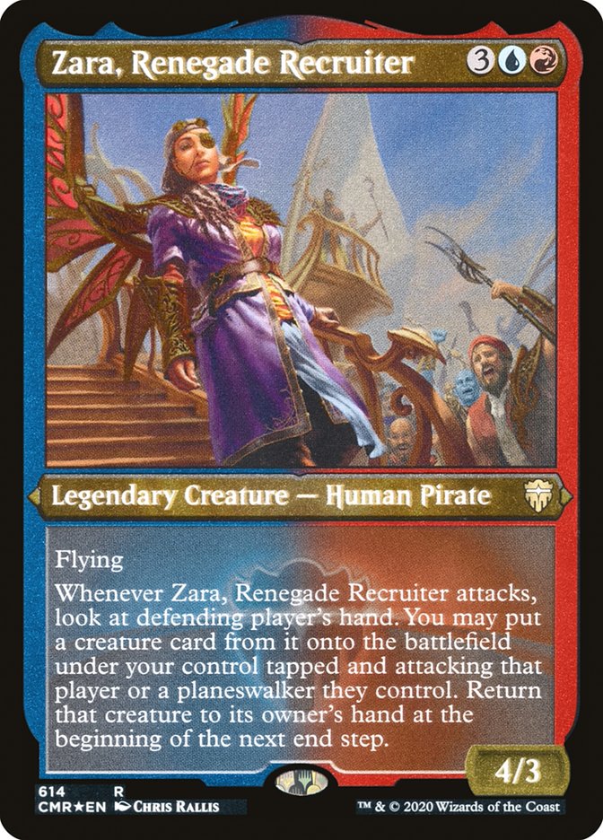 Zara, Renegade Recruiter (Foil Etched) [Commander Legends]