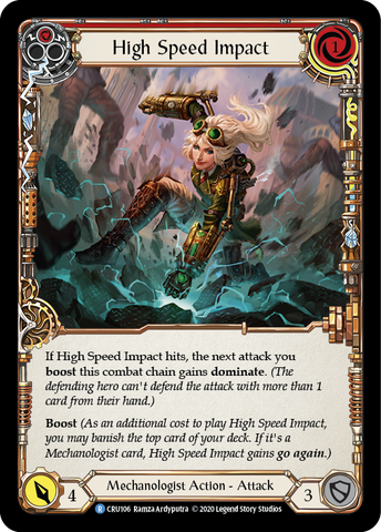 High Speed Impact (Red) [CRU106] 1st Edition Normal