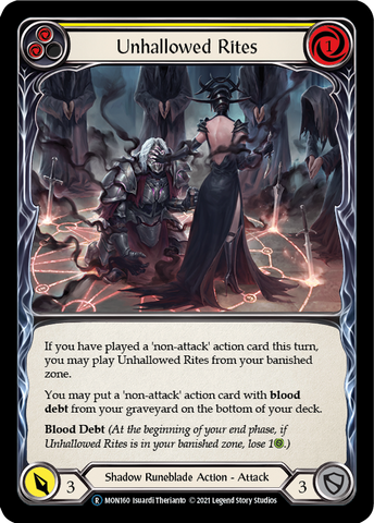 Unhallowed Rites (Yellow) [U-MON160] Unlimited Edition Normal