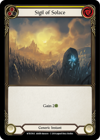 Sigil of Solace (Yellow) [WTR174-R] Alpha Print Rainbow Foil