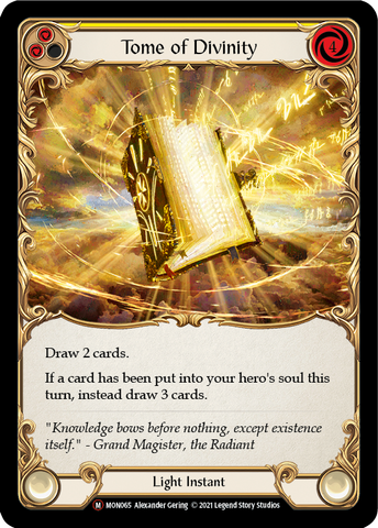 Tome of Divinity (Rainbow Foil) [U-MON065-RF] Unlimited Edition Rainbow Foil