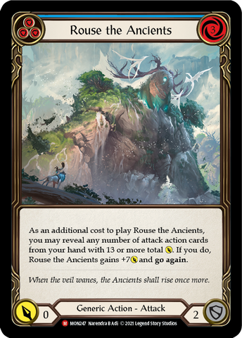 Rouse the Ancients (Rainbow Foil) [MON247-RF] 1st Edition Rainbow Foil