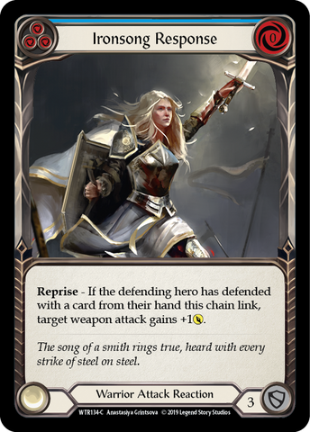 Ironsong Response (Blue) [WTR134-C] Alpha Print Rainbow Foil