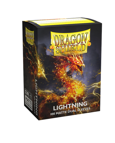 Dragon Shield - Matte Dual Sleeve Lightning